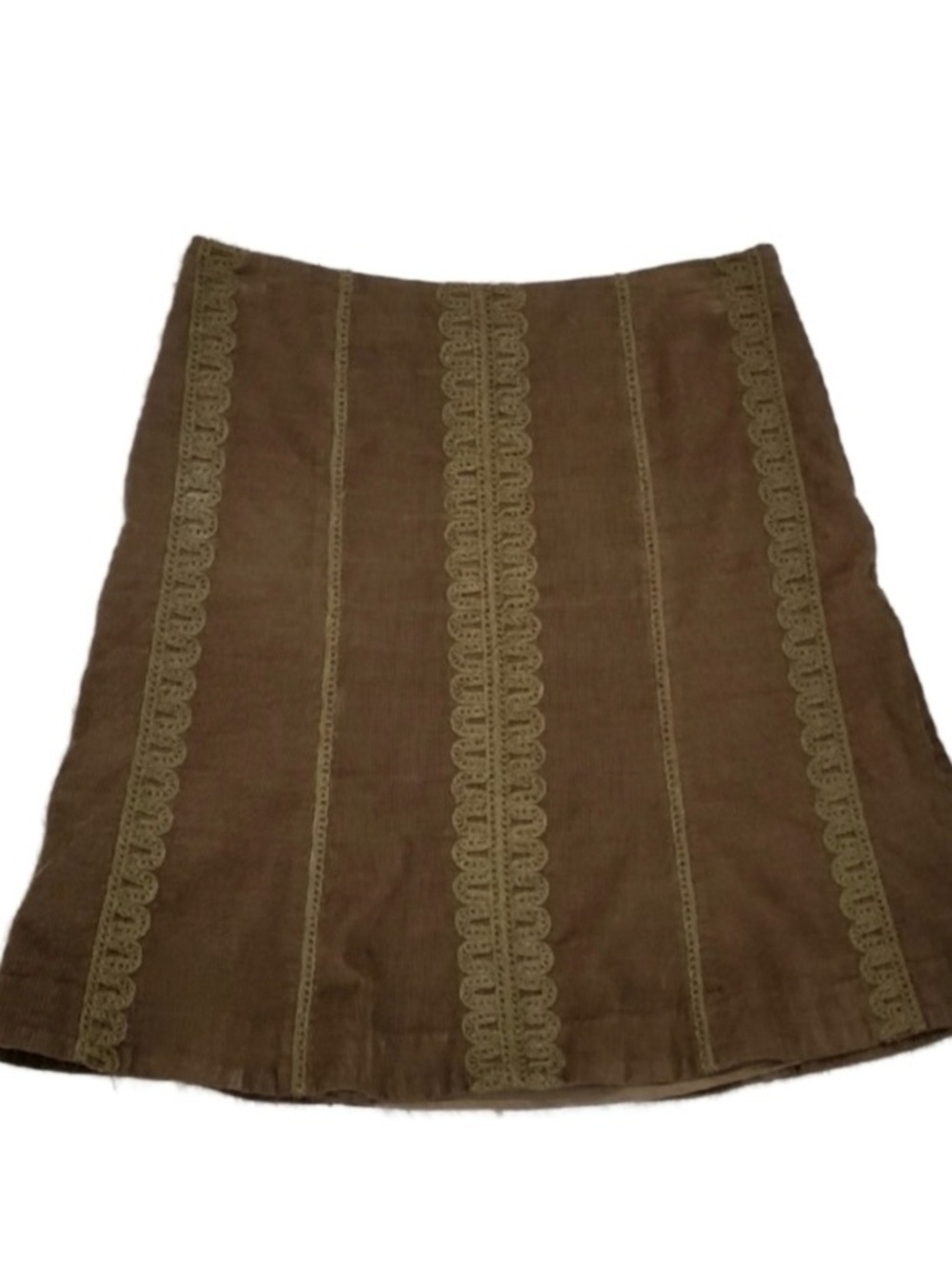 BODEN Embroidered Corduroy A-Line Skirt - Picture 5 of 12